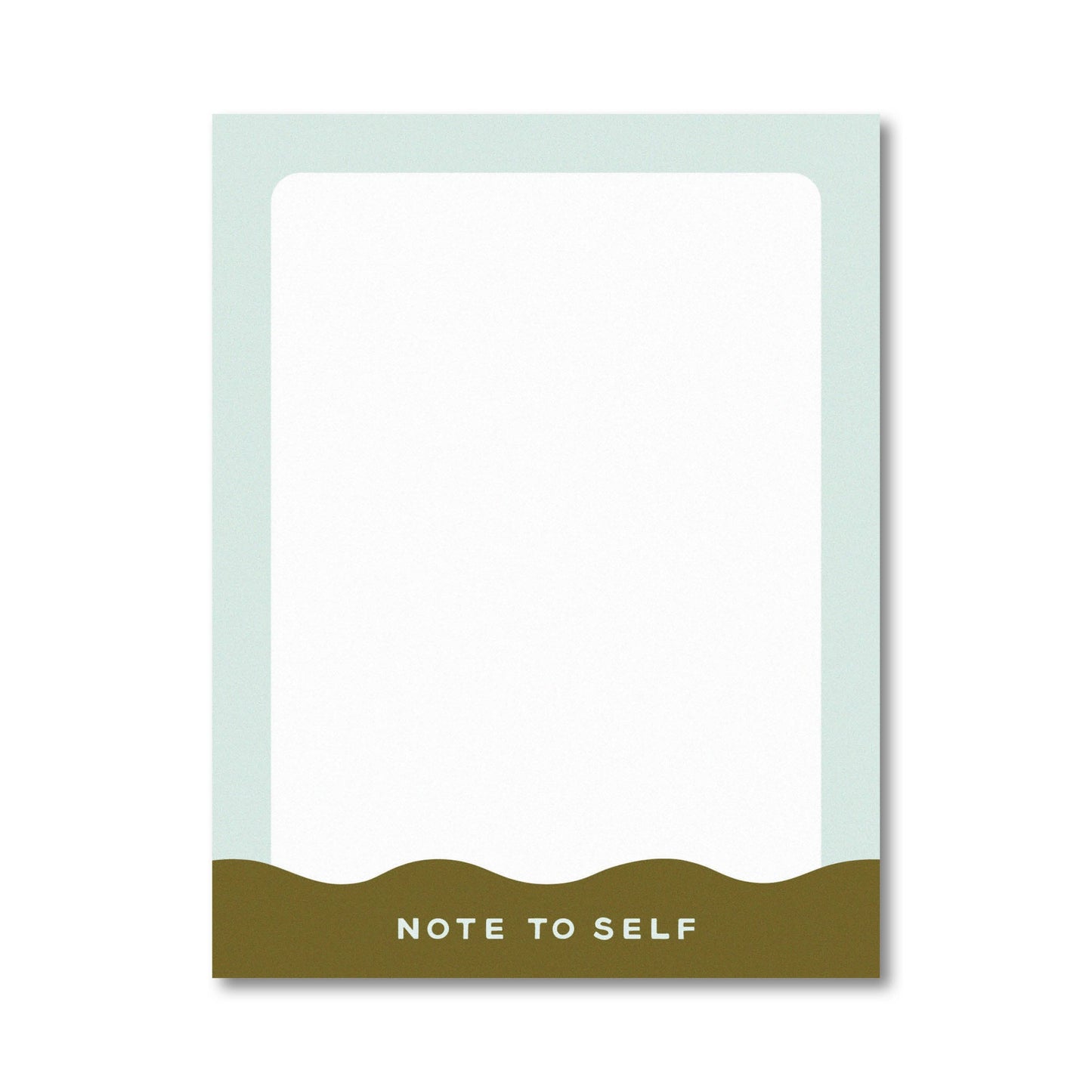 Note to Self - Green Notepad