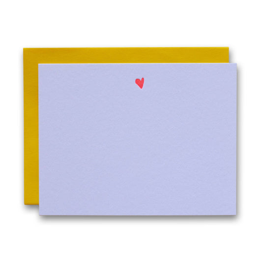 Neon Heart - Boxed Set of 6 Letterpress Cards