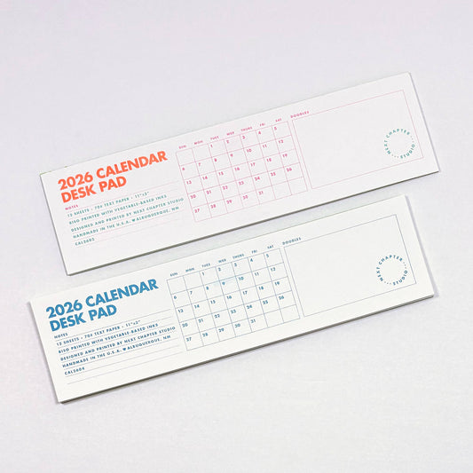 Next Chapter Studio - 2026 Desk Pad Calendar