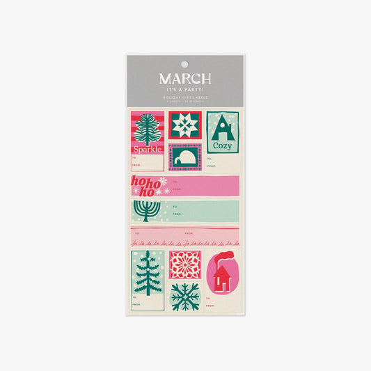 March Party Goods - Mingle Holiday Gift Labels