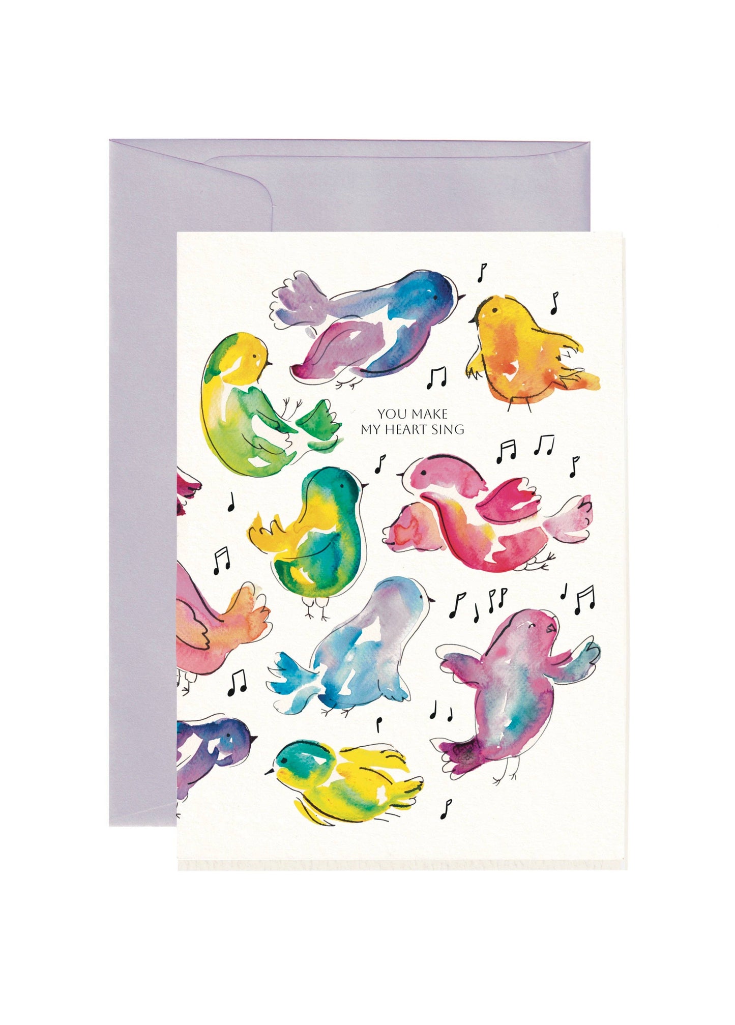 Harmony Hardin Greeting Cards - Romantic Card | Bird Card | You make my heart sing
