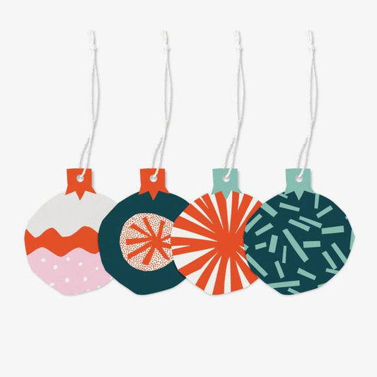 March Party Goods - Letterpress Ornament Tag Set
