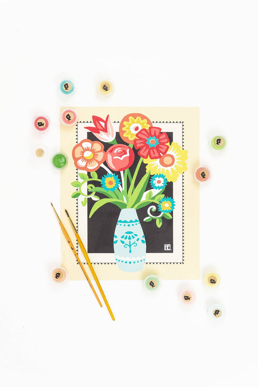 Elle Crée (She Creates) - Engelblooms Mary Engelbreit Paint-by-Number Kit