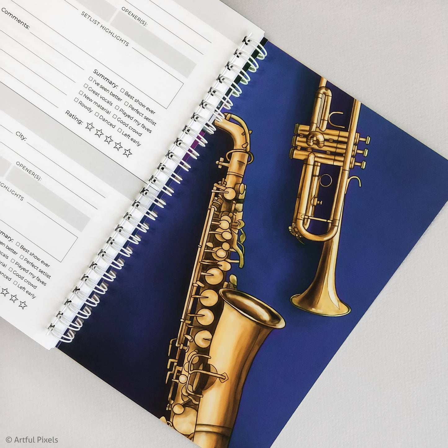 Concert Logbook - Music Lover Journal