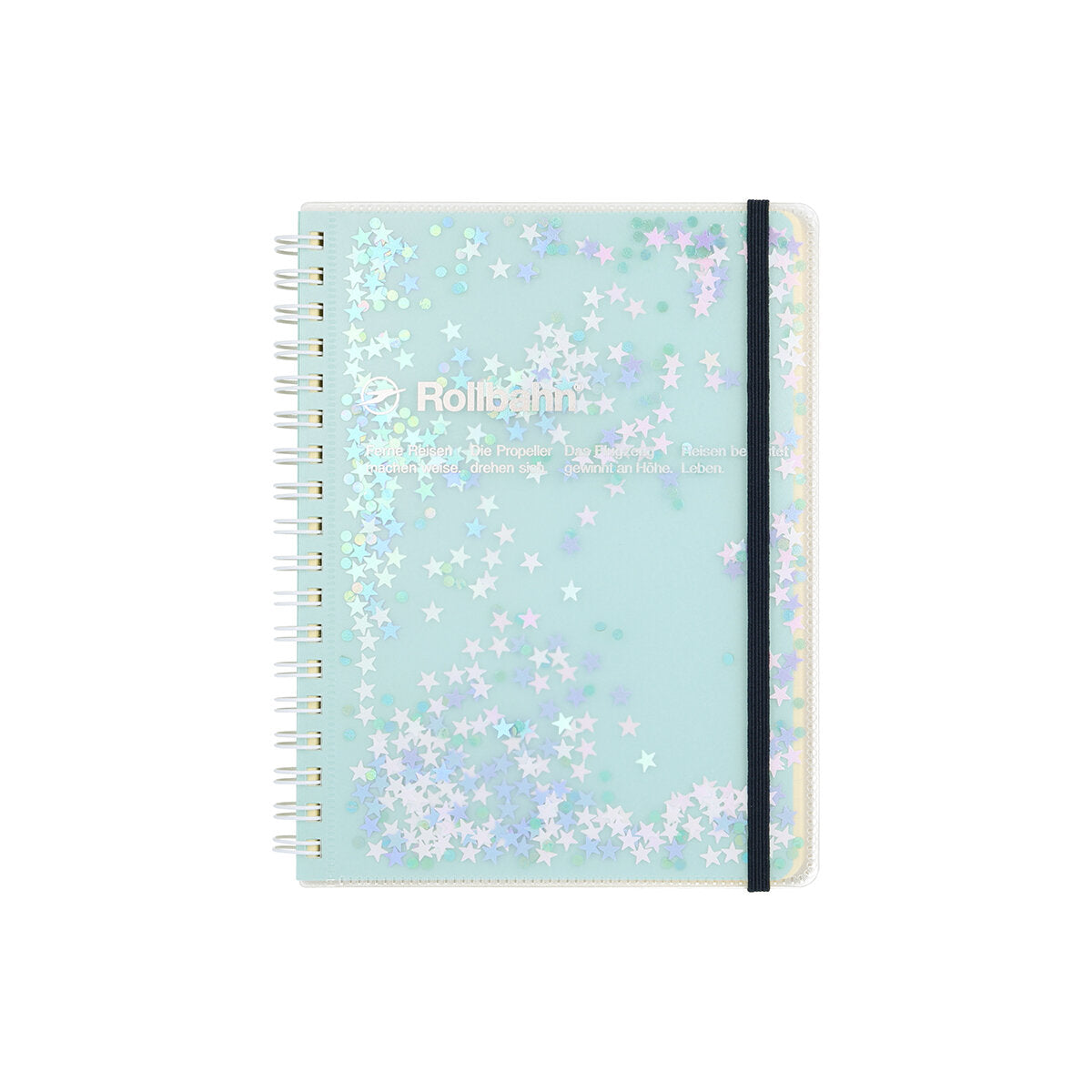 Mint Glitter - Rollbahn Spiral Notebook