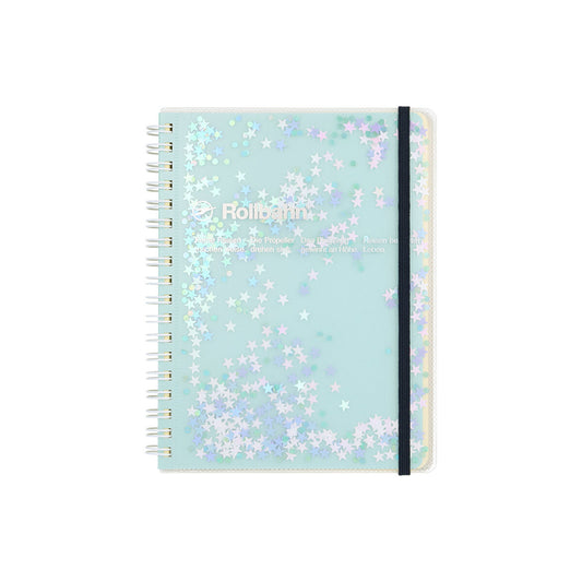 Mint Glitter - Rollbahn Spiral Notebook