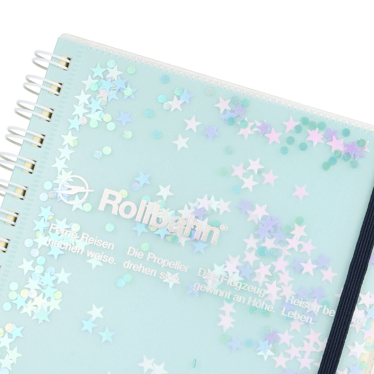 Mint Glitter - Rollbahn Spiral Notebook
