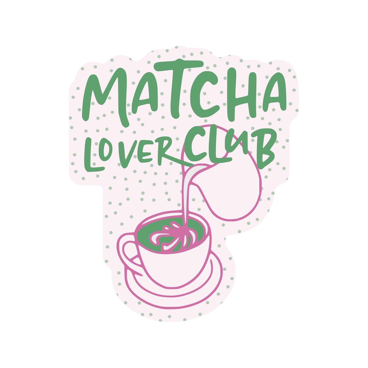 Matcha Lover Club - Vinyl Sticker