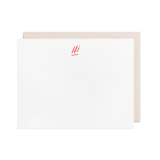 Hi - Letterpress Box Set of 10