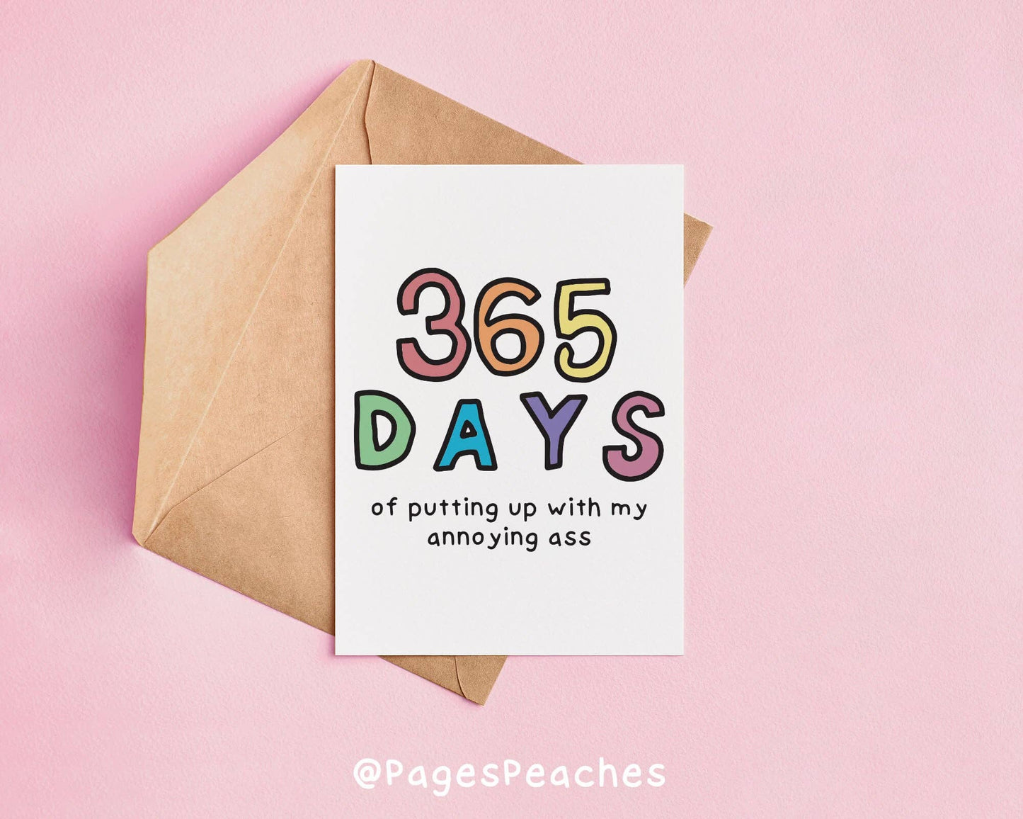 Page's Peaches - 365 Days Card