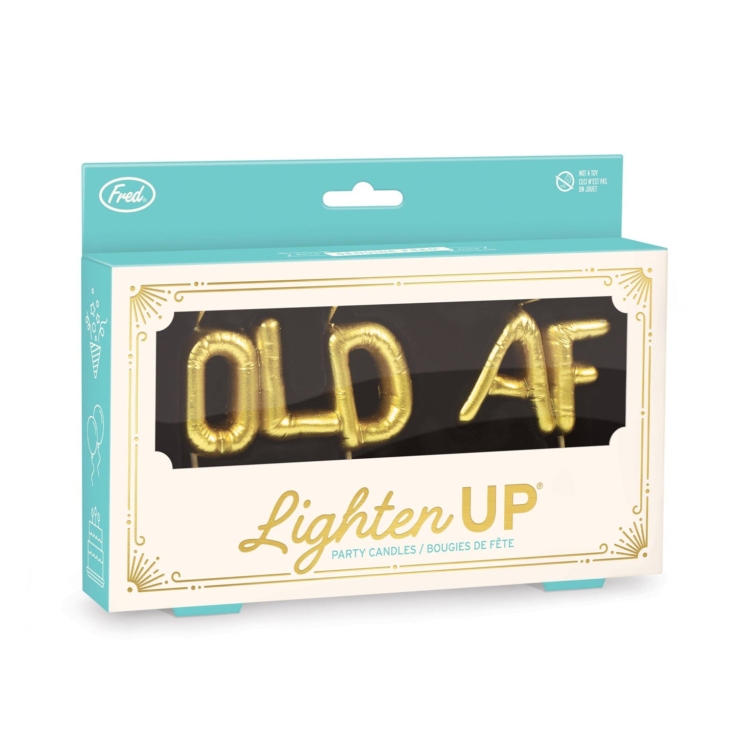 OLD AF - LIGHTEN UP Party Candles - Set of 5