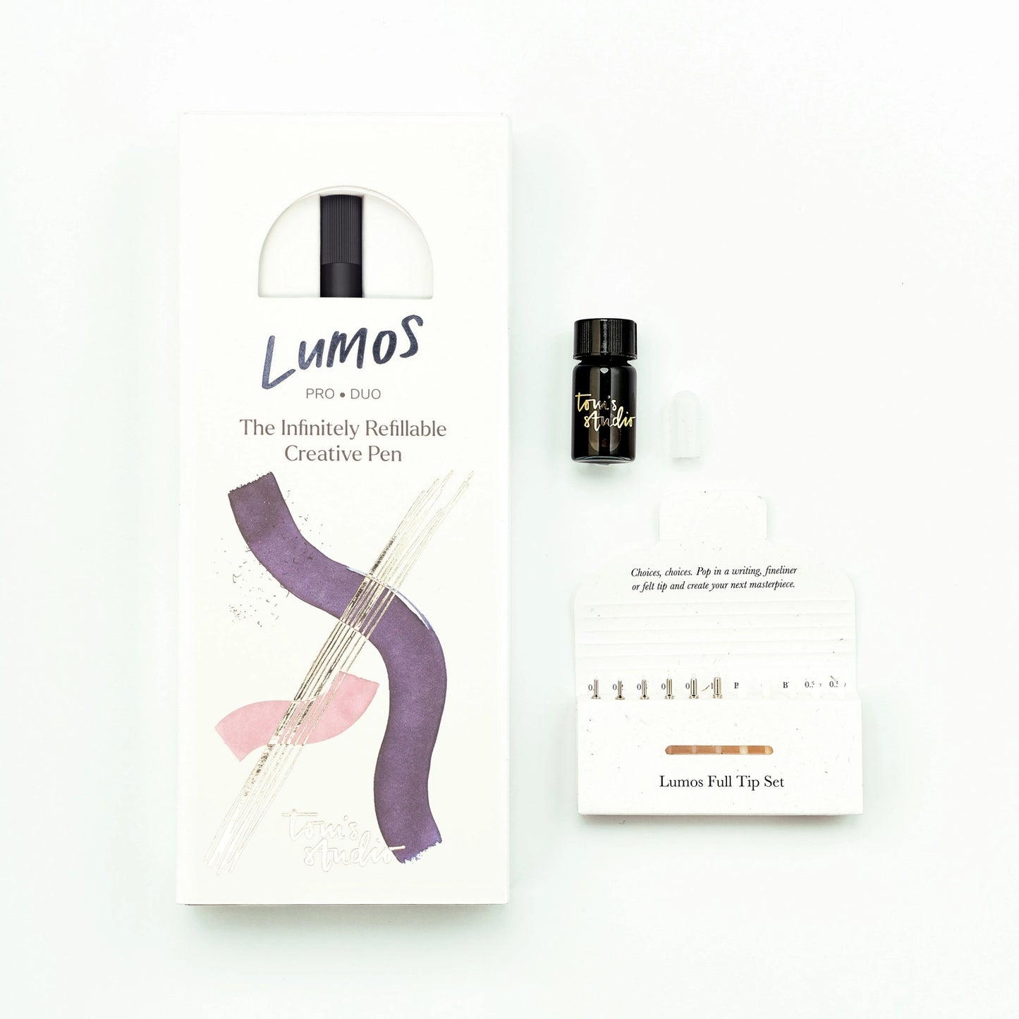 Matte Black - Lumos Duo - Refillable Multi-Tip Pen
