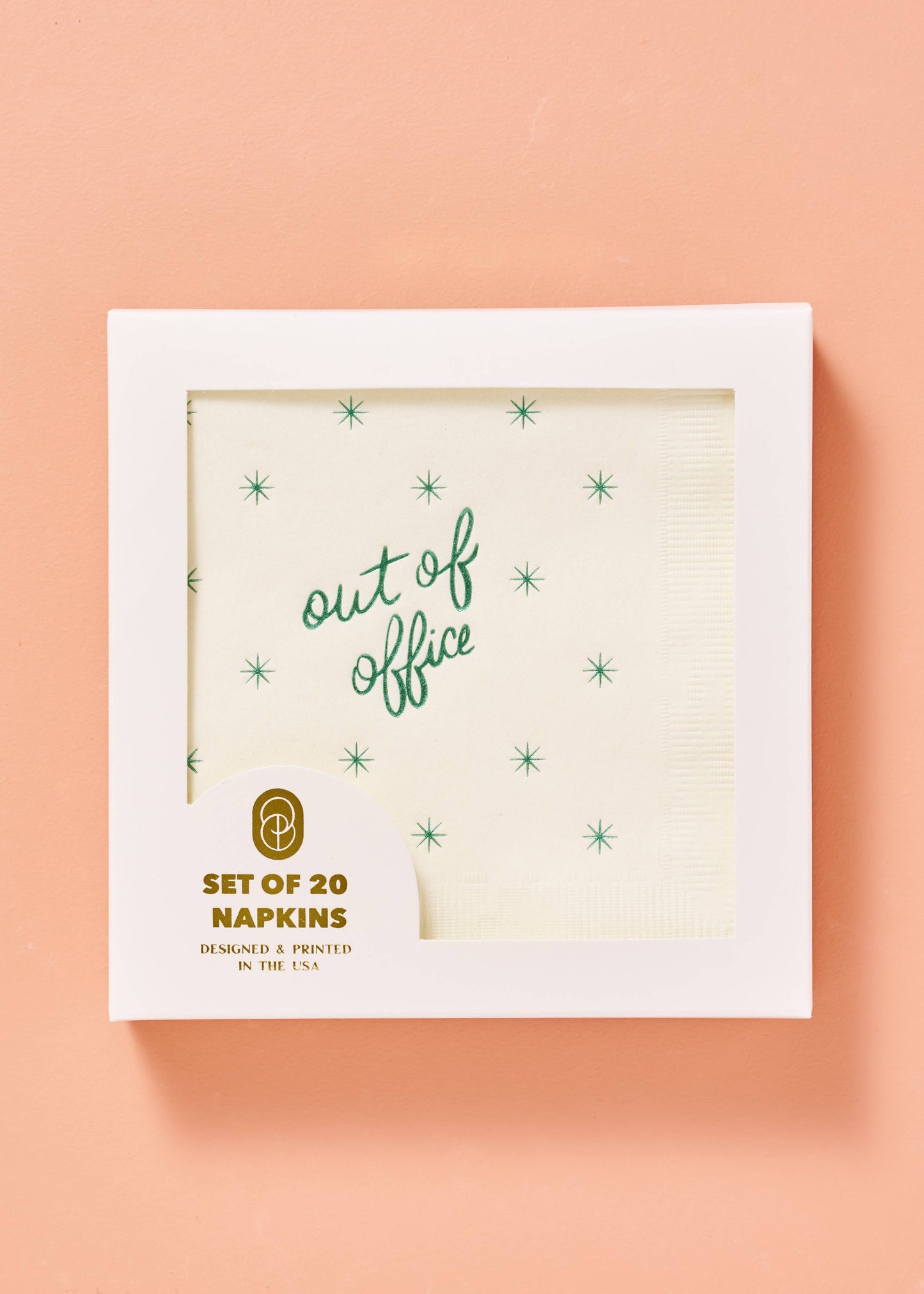 Out of Office - Set of 20 - Cocktail Paper Beverage Napkin