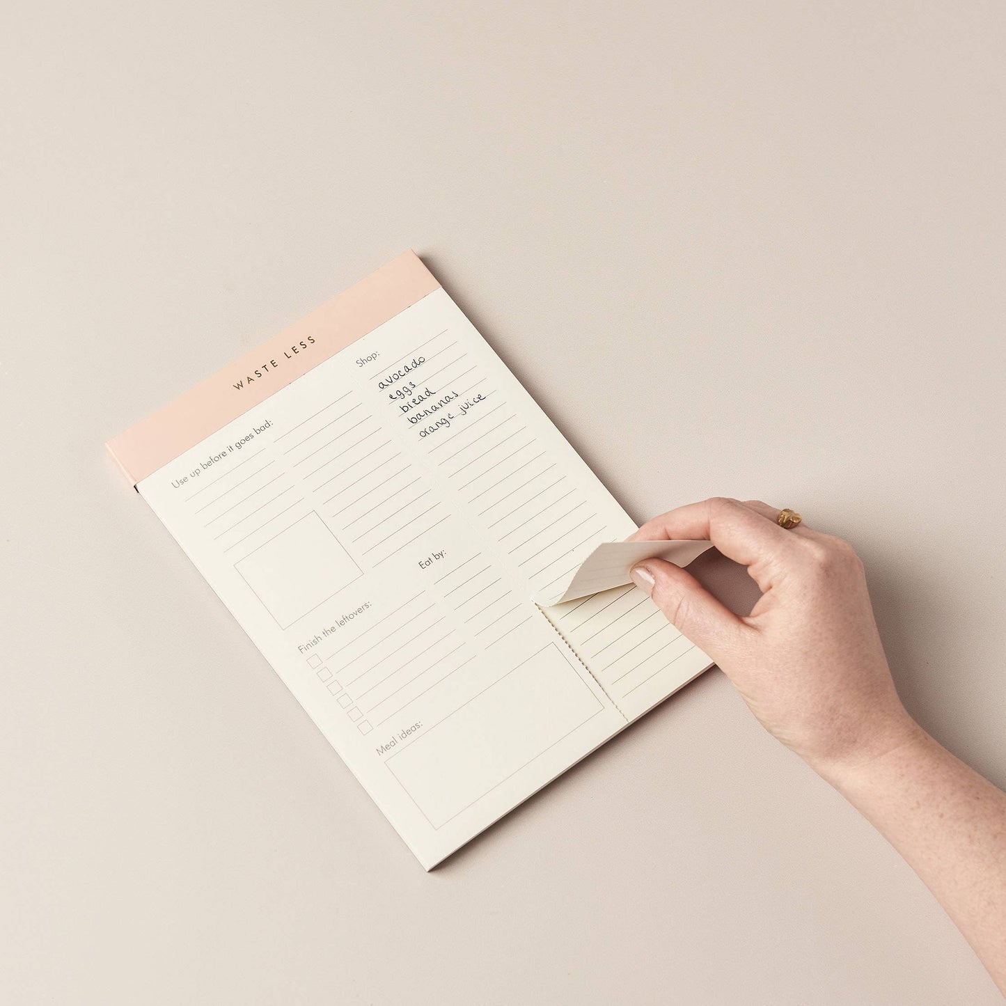 Waste Less - Reduce Food Waste Notepad
