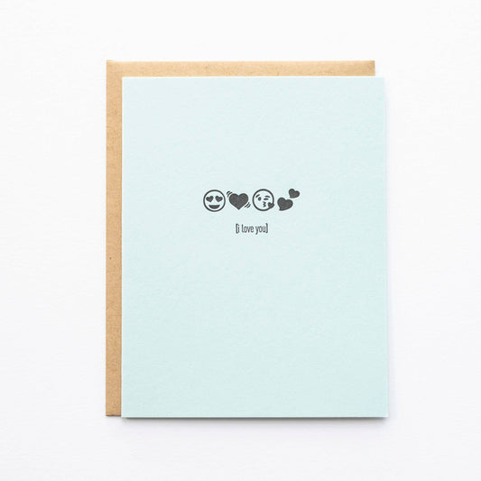 Emoji Love You - Greeting Card