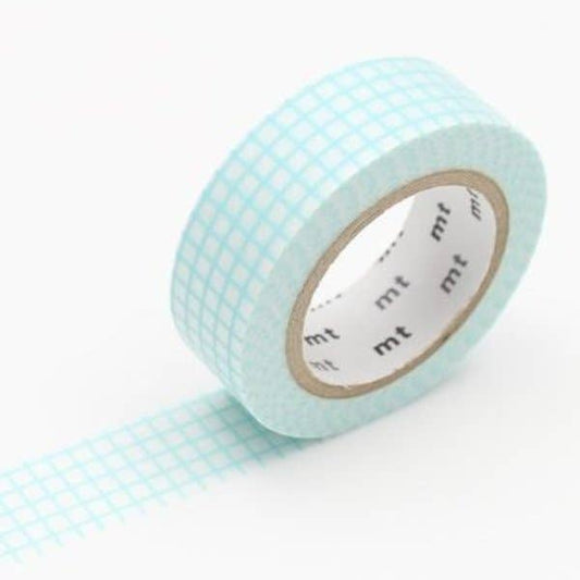 Mint Blue Graph Hougan - Washi Tape