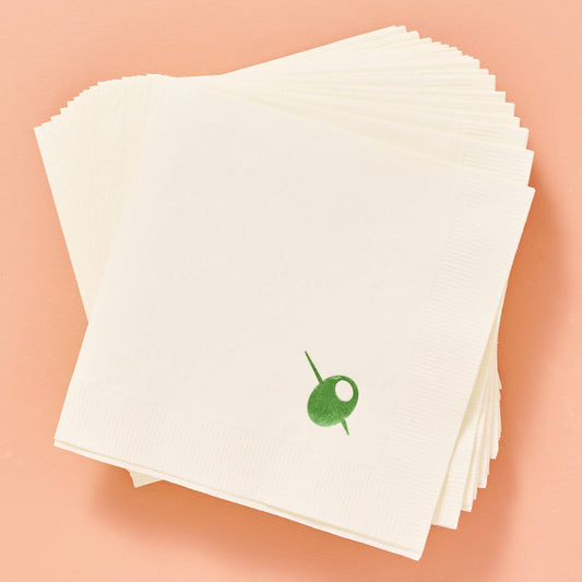 Olive - Set of 20 - Cocktail Napkins