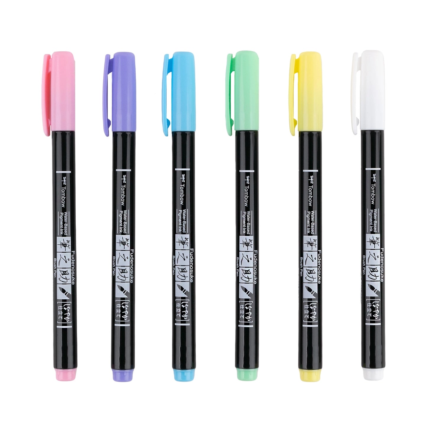 Fudenosuke PASTEL brush pen [SET of 6]