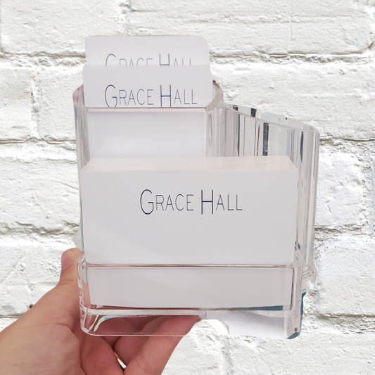Mini Notepad Sets with Acrylic Holder