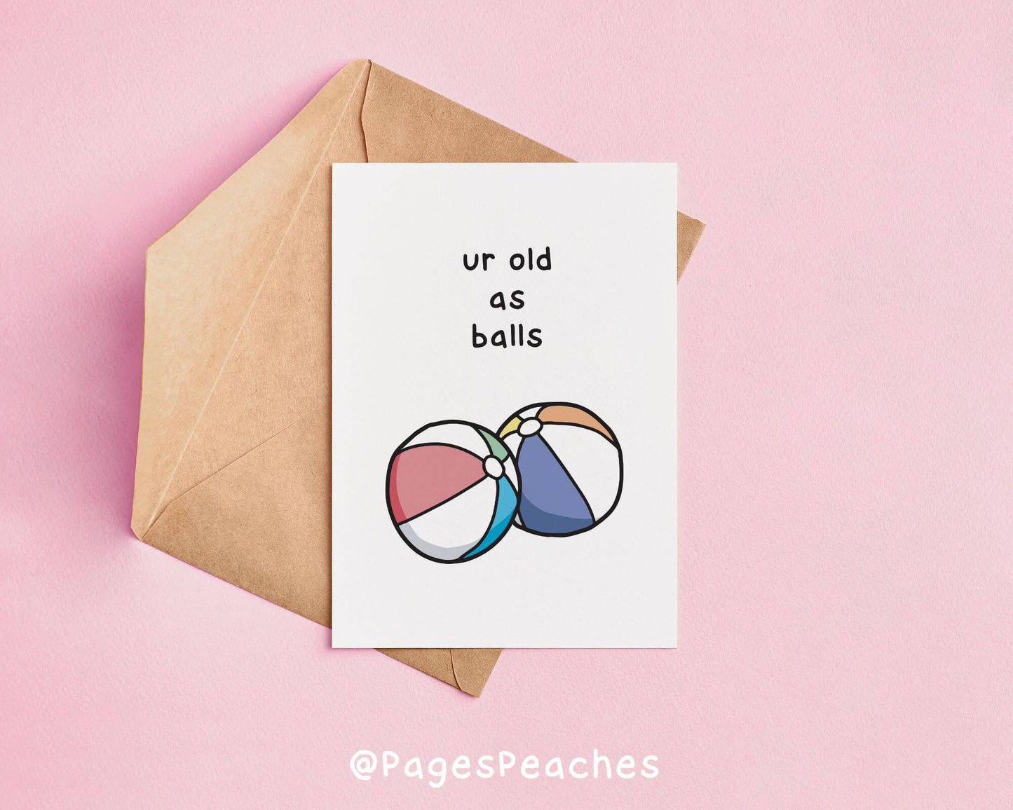 Page's Peaches - Old As Balls Card