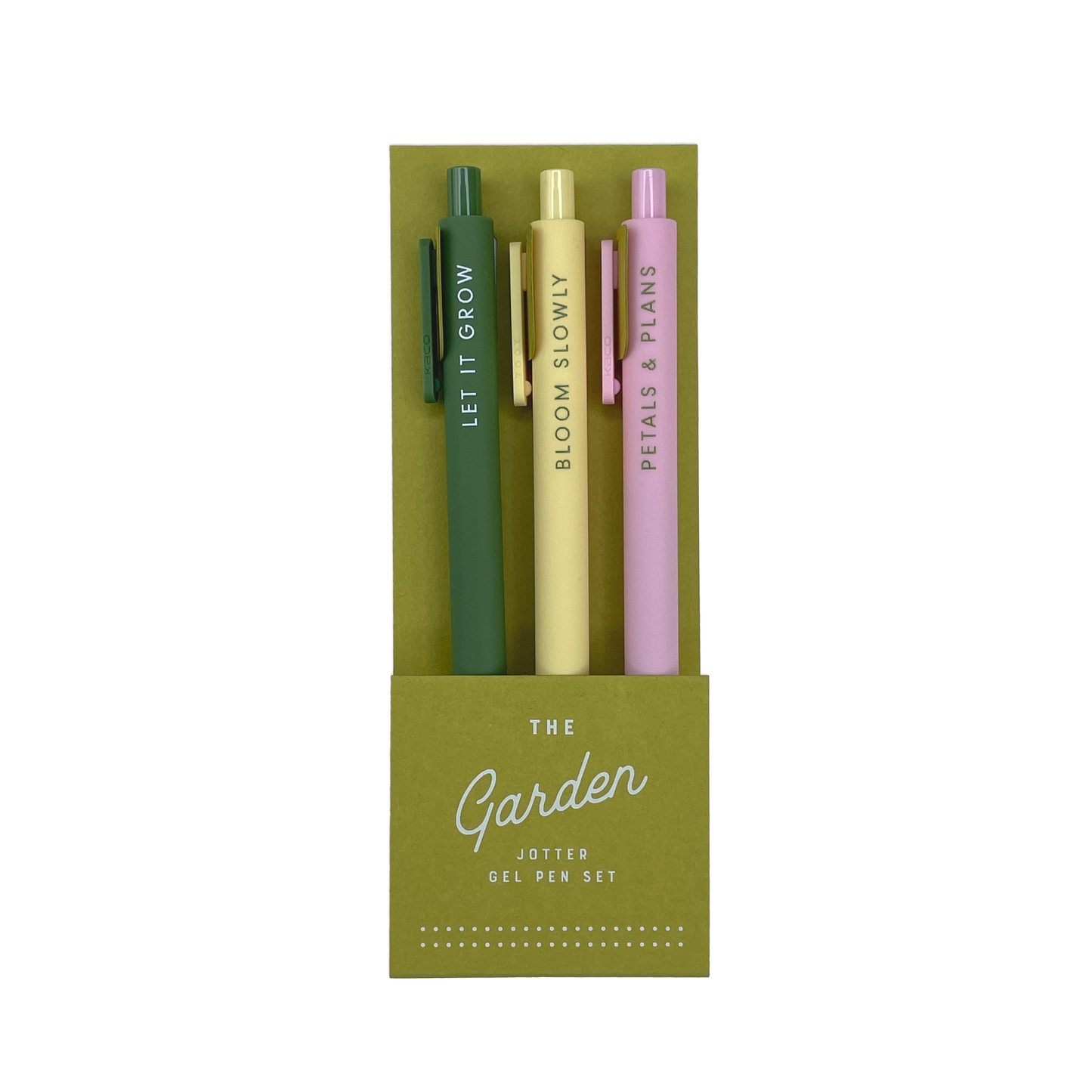 Garden Jotter Gel Pen - Set of 3