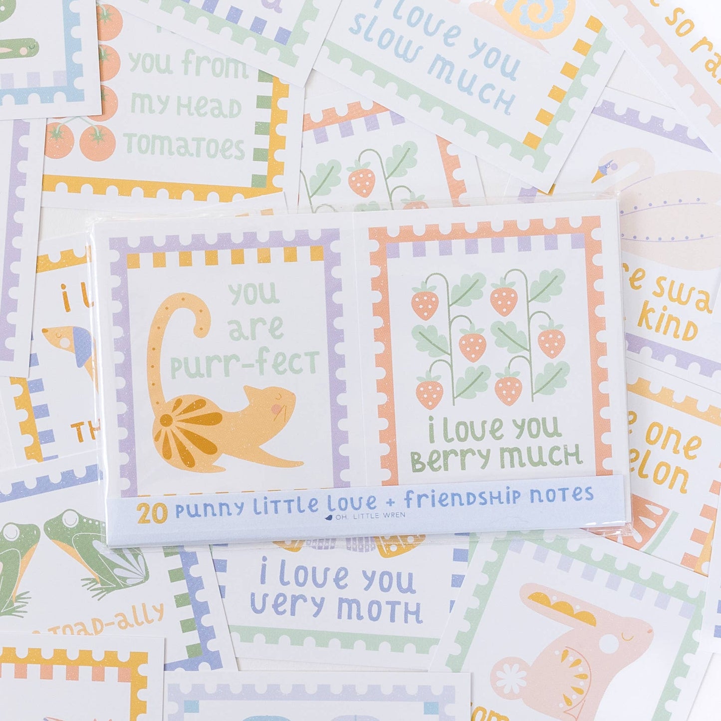 oh, little wren - Punny Notes Cards, a Set of 20 Lunchbox or Just Because Note