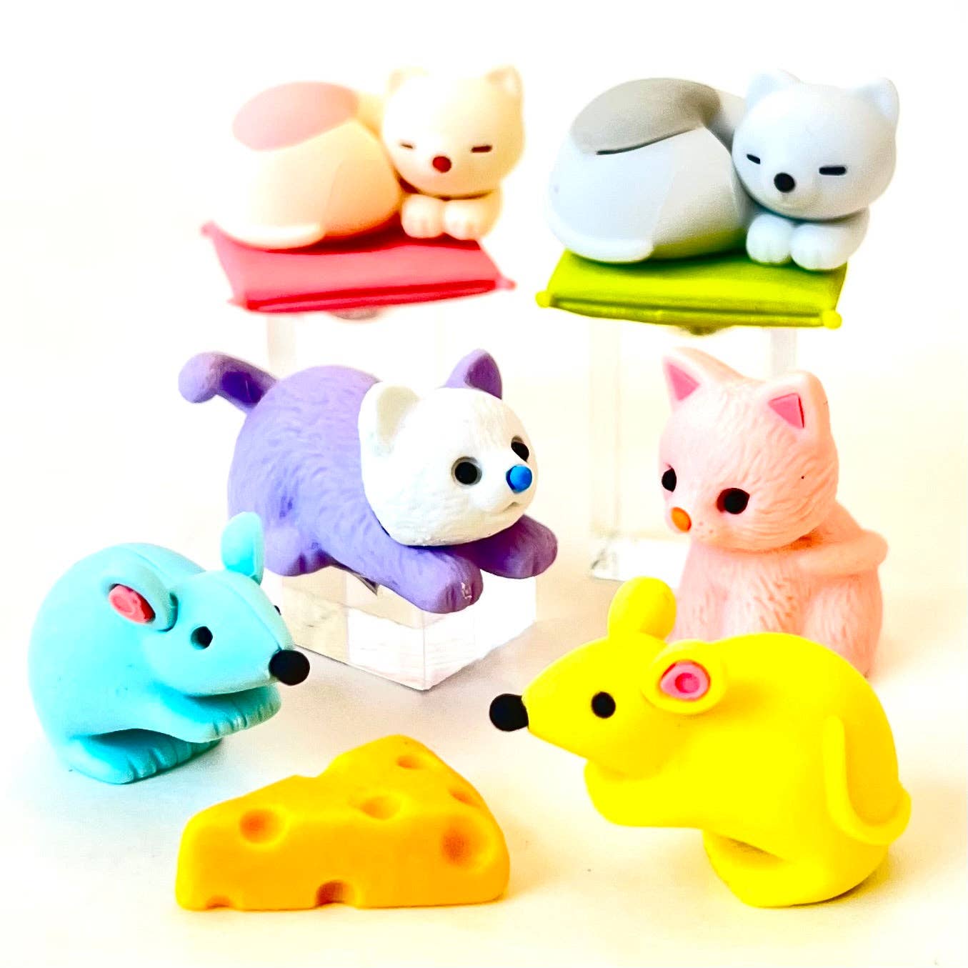 Cat & Mouse Eraser Card