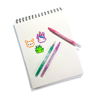 Stamp A Square - Double-Ended Markers - Set of 12