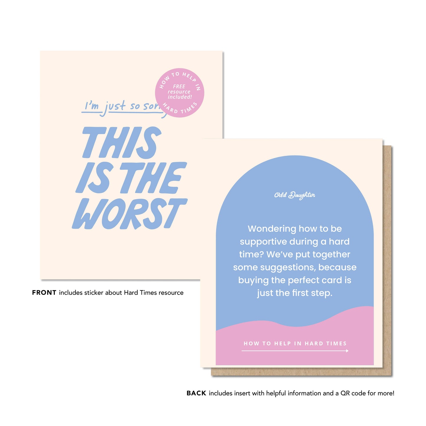 The Worst - Hard Times Sympathy Grief Loss Card