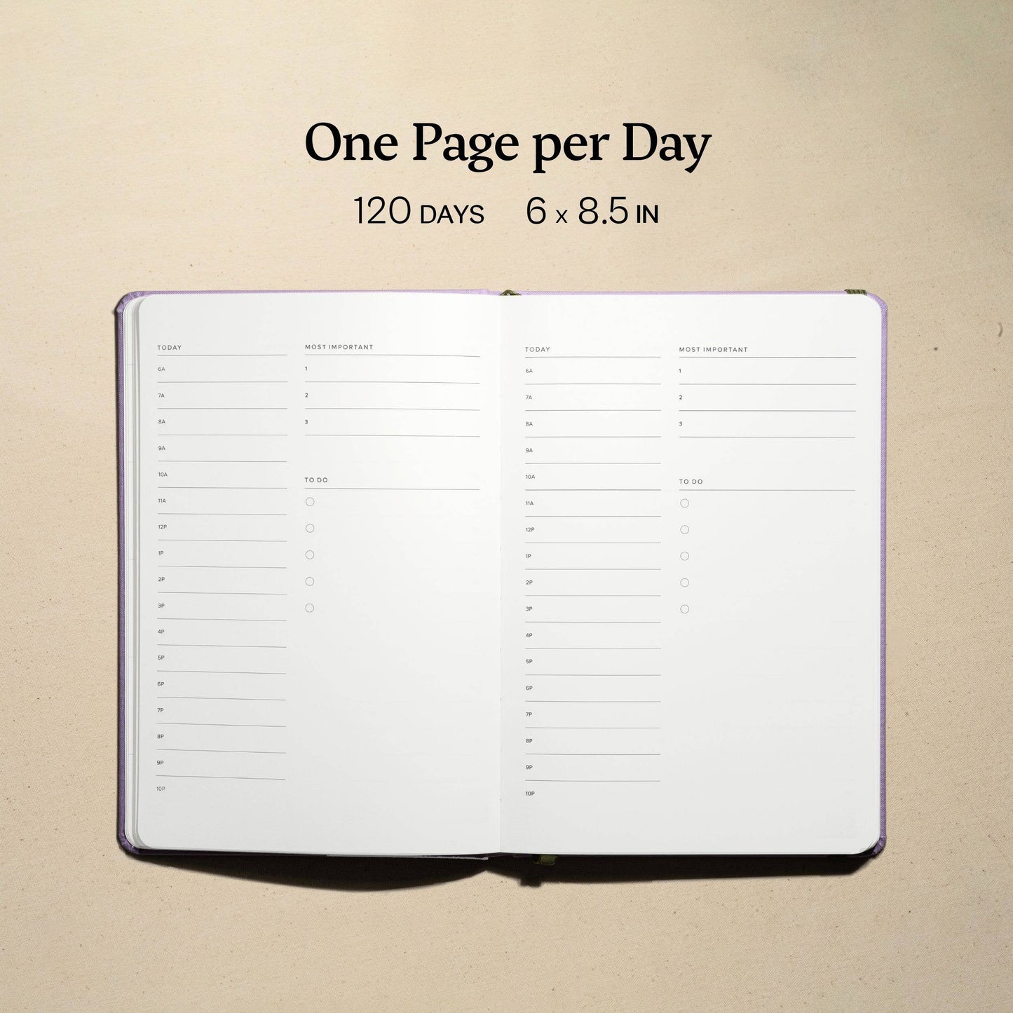 Forest Green - Undated Daily Planner