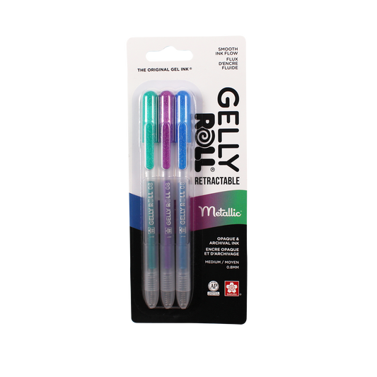 Retractable Metallic - Gelly Roll - Set of 3