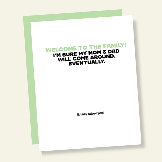 That’s So Andrew - Mom & Dad Will Come Around Funny Wedding Day Card