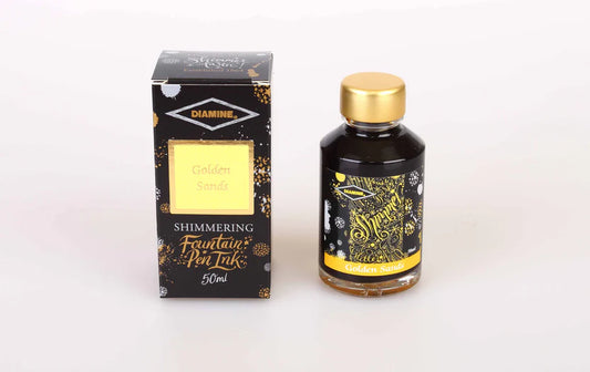 Golden Sands - Diamine Shimmering Ink - 50mL