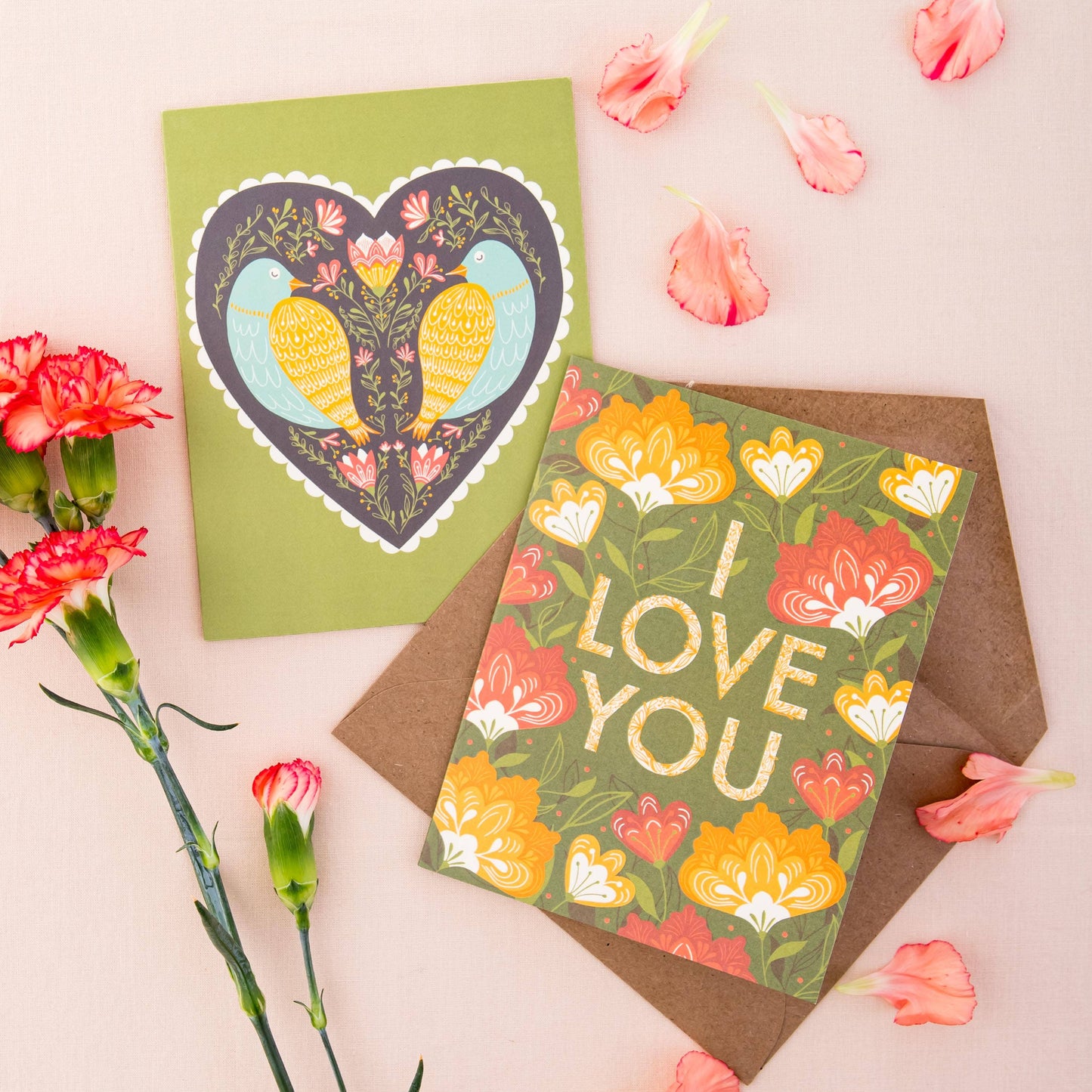 Amicreative - Flower Love Greeting Card