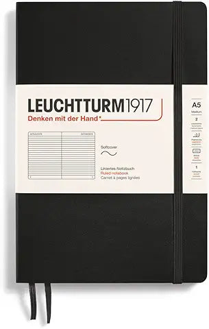 leuchtturm - BLACK SOFTCOVER medium