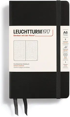 leuchtturm - BLACK - A6 Pocket Size
