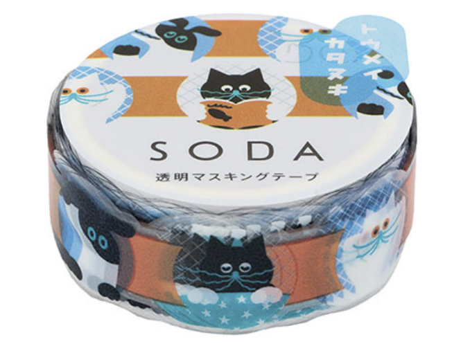 Cat Face - Transparent Decorative Tape