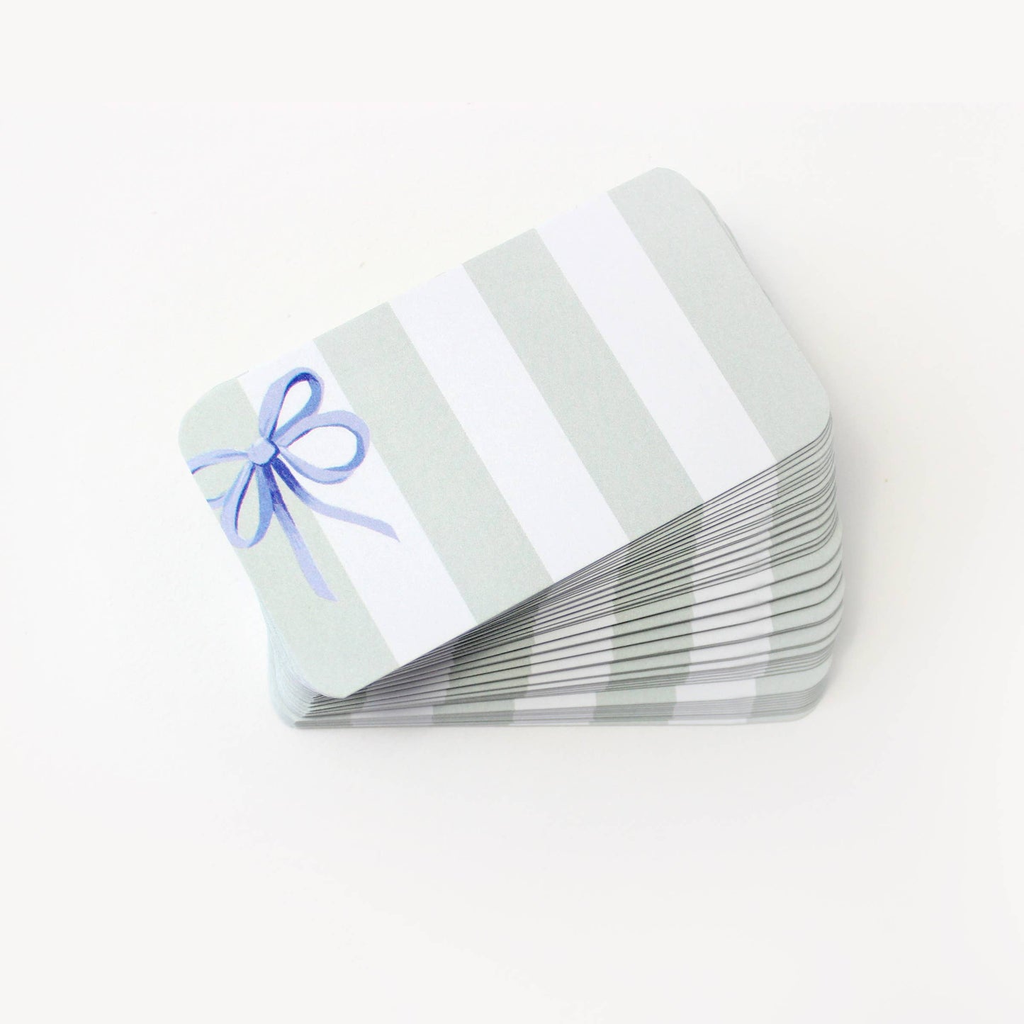 Blue Bow Stripes - Pocket Notes