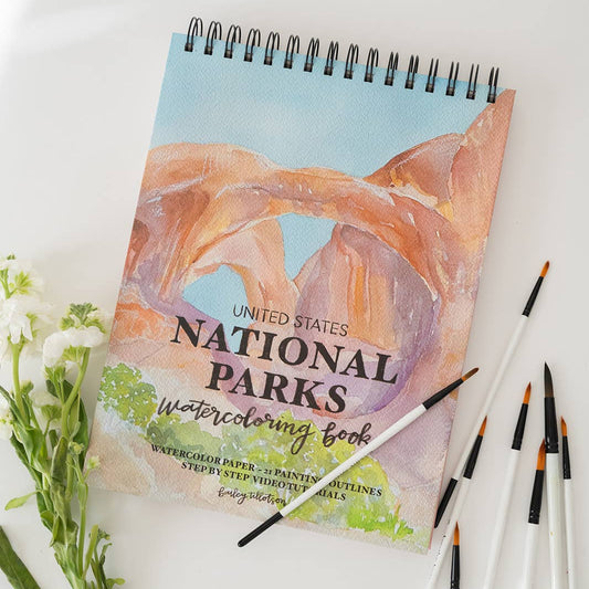 National Parks Watercoloring Book