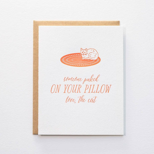 Cat Puke - Greeting Card