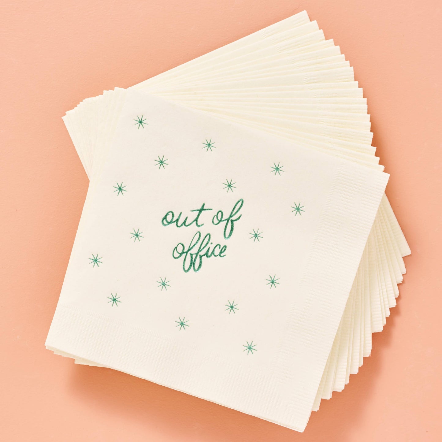 Out of Office - Set of 20 - Cocktail Paper Beverage Napkin