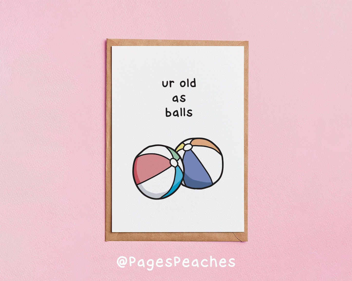 Page's Peaches - Old As Balls Card