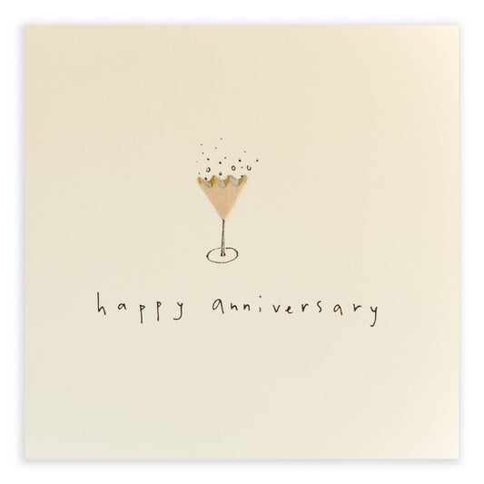 Anniversary Fizz  –  Real Pencil Shavings - Greeting Card