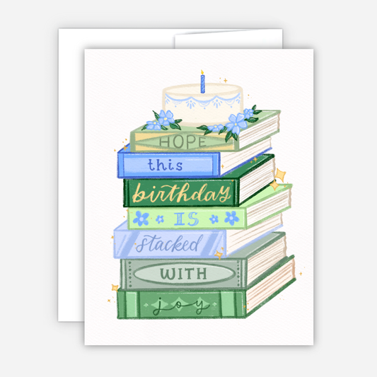 Designs with Jamie - Stacked with Joy Birthday Card