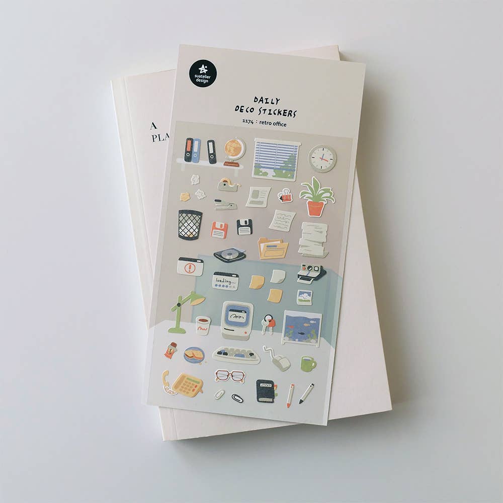 Retro Office - Sticker Sheet