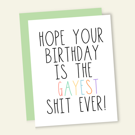 That’s So Andrew - Gayest Shit Ever | Pride Birthday Greeting Card