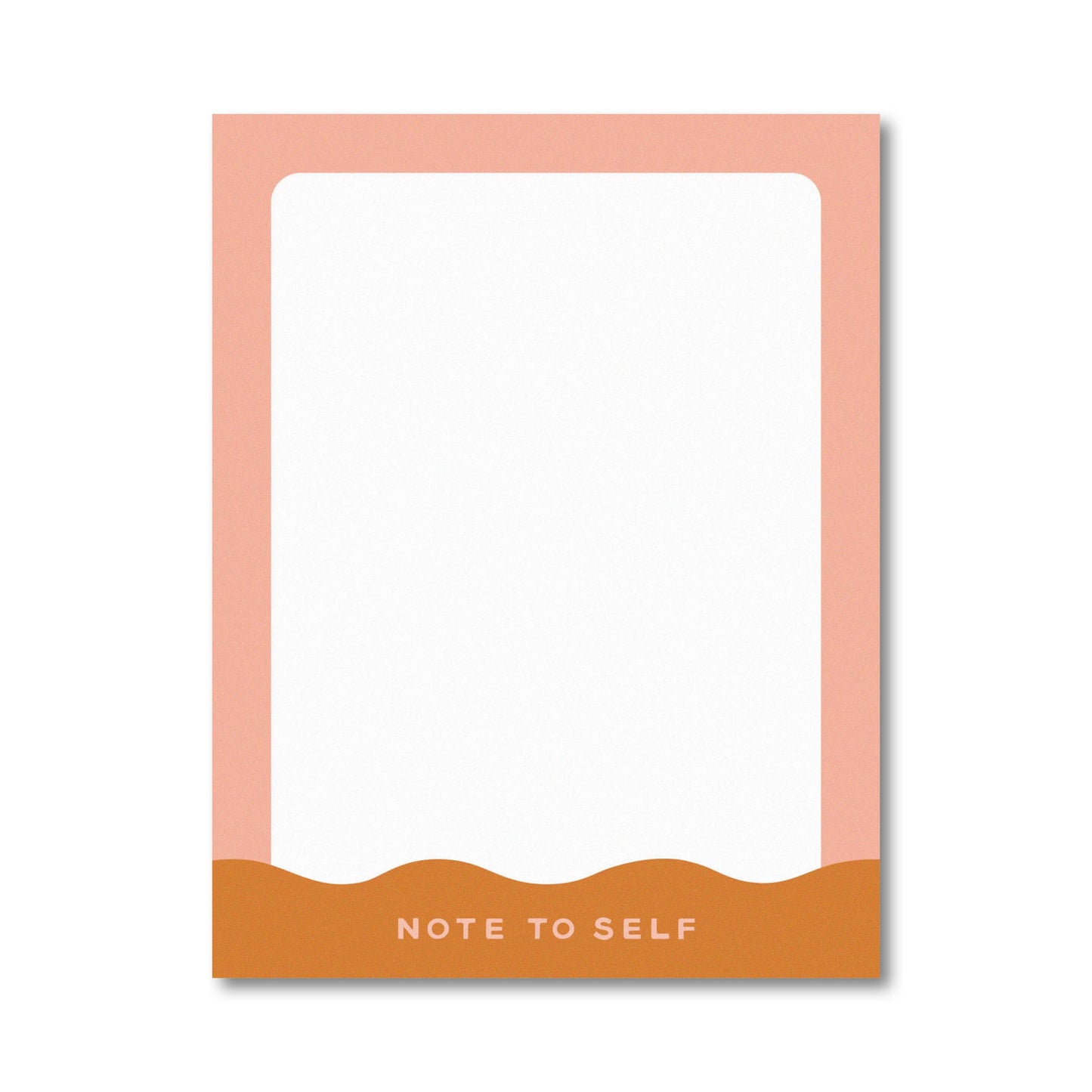 Note to Self - Orange Notepad