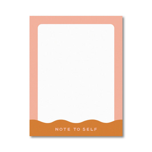 Note to Self - Orange Notepad