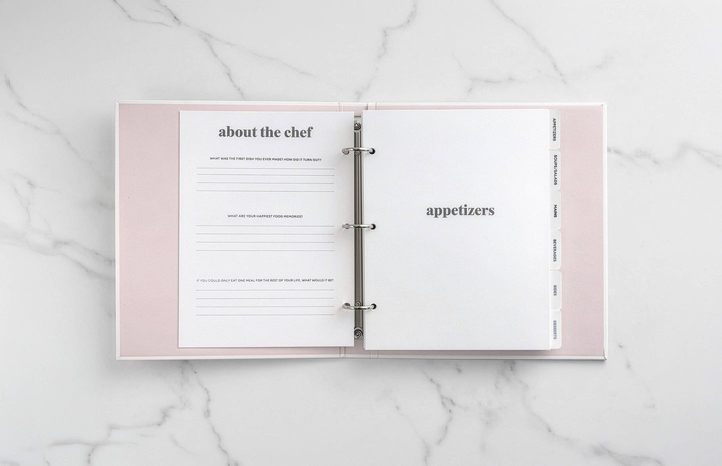 Cappuccino - Recipe Binder Organizer
