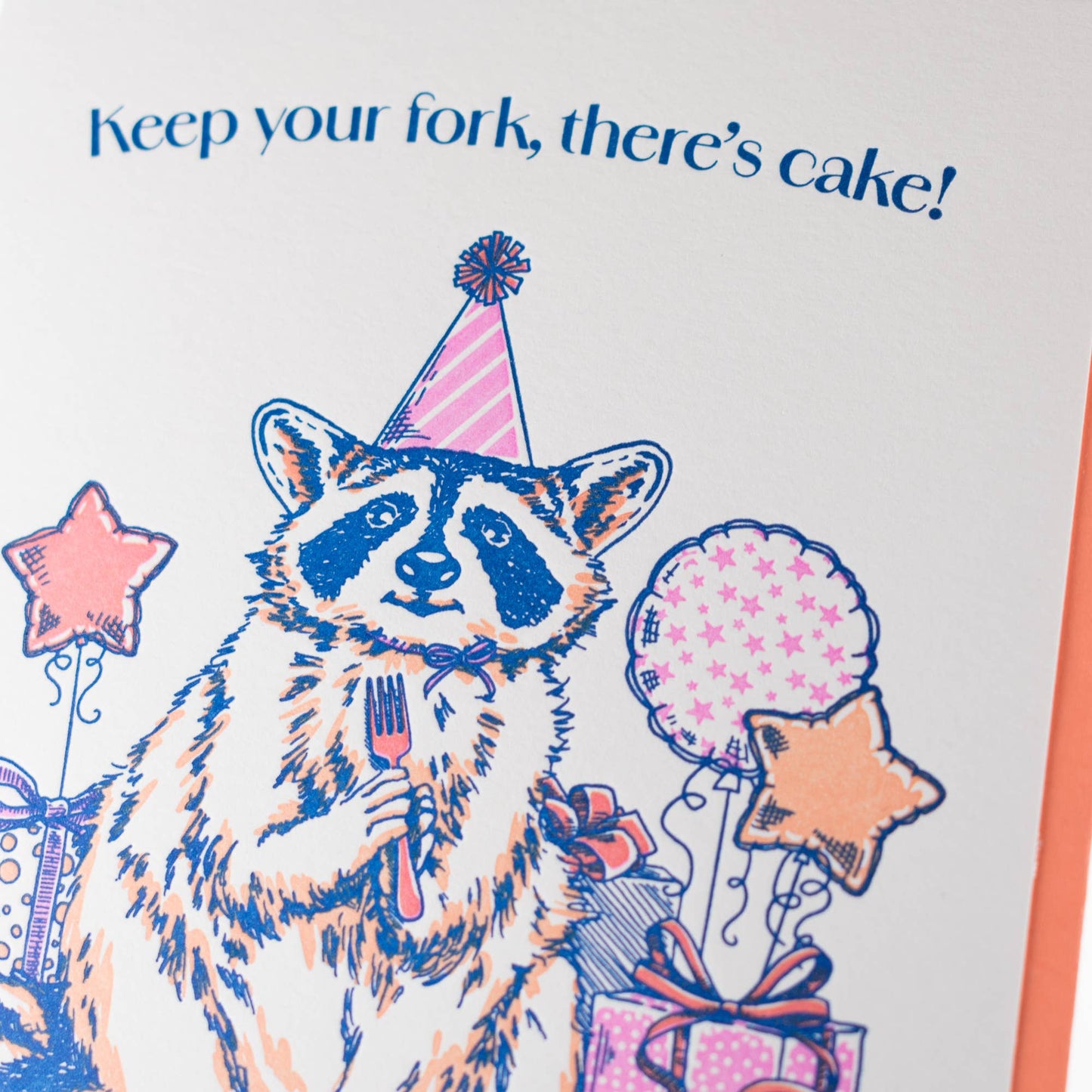 Porchlight Press Letterpress - Birthday Raccoon Card